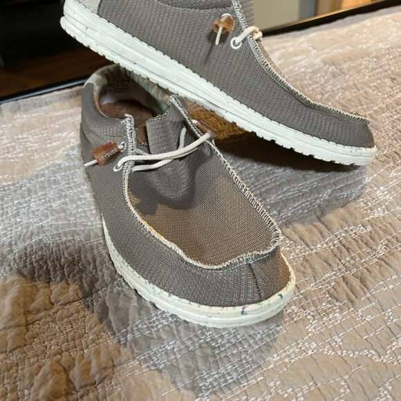 Hey Dude Mens Wally Eco Sox Desert Brown Stretch Tofu Ultralight Shoes Size 13 - Picture 6 of 7